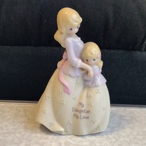 Mother daughter Precious Moments musical figurine